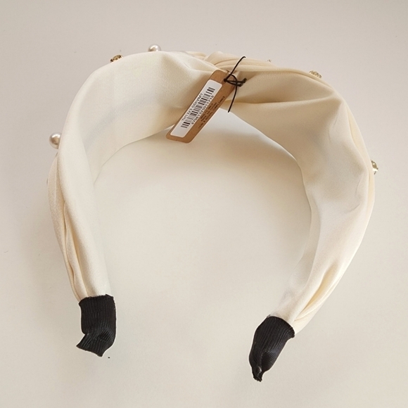 6,  NWT Ivory Pearl Evil Eye Star Heart Crown Embellished Twisted Headband - Picture 4 of 9